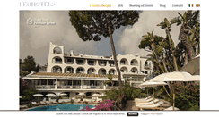 Desktop Screenshot of leohotels.it